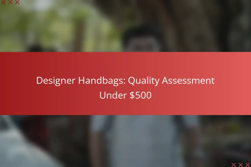 Designer Handbags: Quality Assessment Under $500