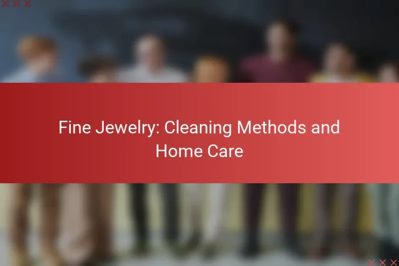 Fine Jewelry: Cleaning Methods and Home Care