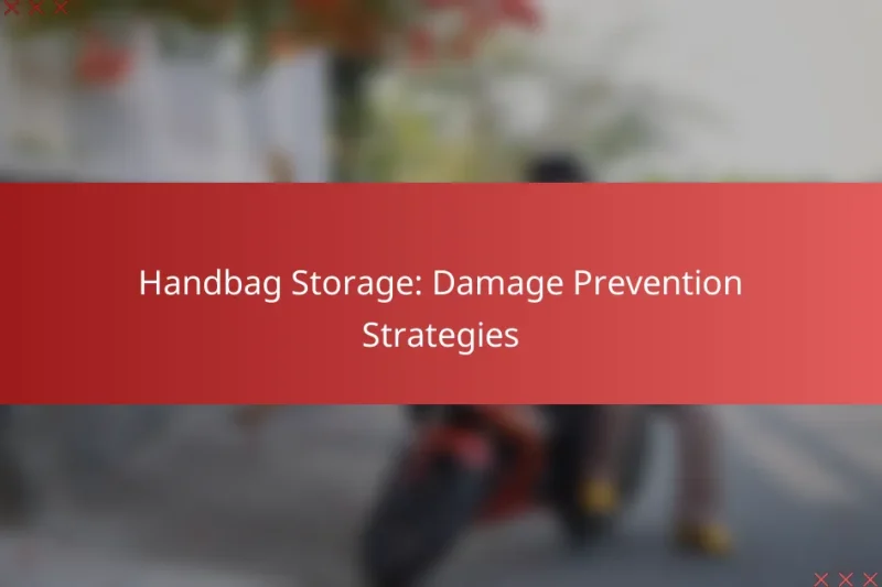 Handbag Storage: Damage Prevention Strategies