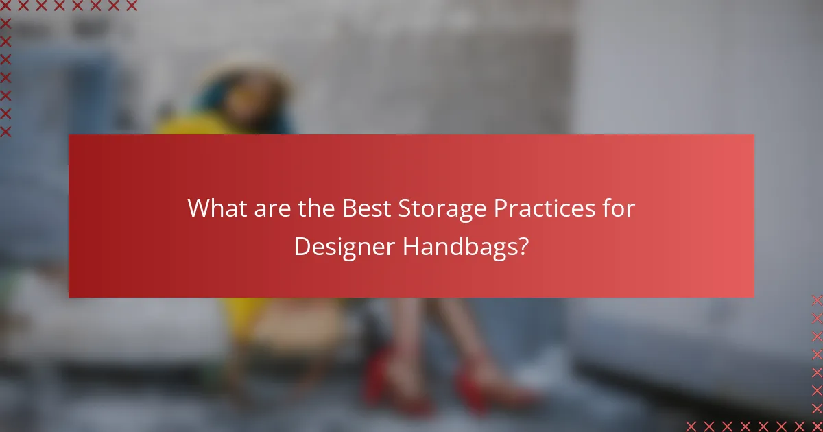 What are the Best Storage Practices for Designer Handbags?